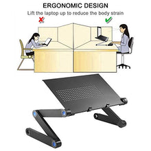Mksutary Supporto PC Portatile Pieghevole Tavolo per PC, Tavolino per Laptop Foro di Raffreddamento, Adatto a Letto/Sofà/Tavola, Supporto PC Regolabile e Pieghevole