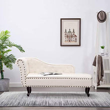 vidaXL Chaise Longue Chesterfield Pelle Artificiale Crema Divano Sdraio Casa