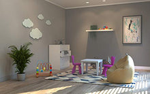 Kartell Tavolino Bubble Club, Polietilene, Grigio, 51,5 x 51,5 x 41,5 cm