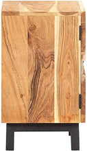 Comodino Comodini Laterale Tavolino for Camera 40x30x51 cm Solido Legno di Acacia Hyococ