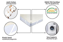 ZOLLNER coprimaterasso con Elastico, 180x200, 100% Cotone, in Altre Misure