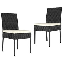 Tidyard Set Mobili in Rattan da Esterno con Tavolino,2 Poltrone e Divano con Cuscini,per Giardino,Terrazza e Balcone,Set Tavolo da Pranzo Esterno