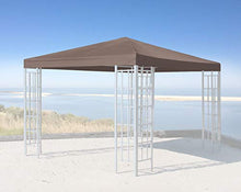 QUICK STAR Tetto di Ricambio per Gazebo 3x3m Marrone-Grigio