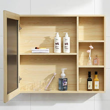 Armadietti a specchio Alluminio dello Spazio Bagno Mobile A Specchio Armadietto di Immagazzinaggio umidità Alluminio dello Spazio Specchio da Parete HD (Color : Bianca, Size : 60 * 13 * 70cm)