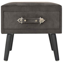 Festnight Comodino Camera da Letto, Comodino in Velluto Grigio 40x35x40 cm