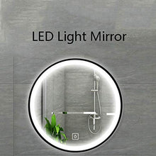 Specchio per Il Trucco Smart Touch Interruttore Bagno Rotonda Specchio LED, Classic Black, 700 * 700 mm, 5 MM Silver Mirror