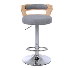 Sgabello da bar retrò, sedia da bar girevole con pedale e schienale in legno, sedie alte da bar rotanti per sala da pranzo / bancone / mobili da cucina, altezza regolabile