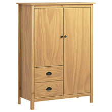 Cikonielf - Armadio guardaroba con 2 cassetti e 3 ripiani, 99 x 45 x 137 cm, colore: Marrone miele