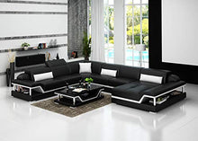 JVmoebel G8004 - Divano angolare in pelle, design moderno