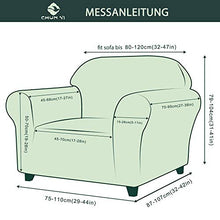 CHUN YI Copridivano Elasticizzato Adatto per 1 Posto, Fodera per Divano Protezione per Mobili Morbida con Fondo Elastico per Bambini (1 Posto, caffè)
