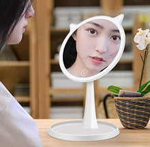 AJH Specchio cosmetico a LED per Trucco con 10 specchi da Tavolo Illuminati con ingrandimento Specchio cosmetico a Specchio, specchier