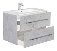 Set di mobili da bagno OPTIMO 80cm (5 pezzi) grigio cemento