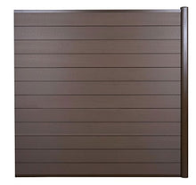 Mendler Pannello supplementare frangivento Privacy Sarthe WPC Alluminio Premium 185cm Marrone