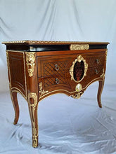 Louises - Cassettiera stile barocco Rokoko, stile antico, colore: Noce con larghezza 114 cm
