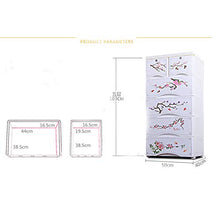 ZYJ Combinazione Armadio, in plastica Stile Cinese Plum Blossom Cassetto Armadio per Bambini Armadio Guardaroba,4layers