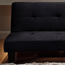 Bagno Italia Divano Letto Moderno 164x95 Nero Microfibra Soggiorno Sofa arredi Interni Modello Luisa I - Arredi Casa