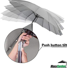 MaxxGarden Shanghai, ombrellone da giardino rotondo, Ø 270 cm, colore beige