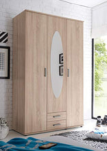 AVANTI TRENDSTORE - Pitas - Armadio in d'imitazione con Specchio, Lap ca: 120x197x53 cm (Quercia Sonoma)