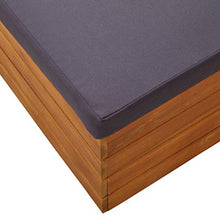 FAMIROSA Divano Centrale Modulare 1 pz con Cuscini Legno Massello Acacia