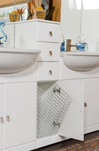 Bagno Italia Mobile Arredo Bagno 30+70+30+70+30 semincasso con doppio lavabo e specchio Mobili arredi 1 l