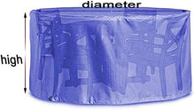 N / A Copre mobili da Giardino, Tavolo da Giardino, coperture Impermeabili, Robusto 420D Oxford Coperto Set Tabella di Patio di mobili da Giardino Rotondo, Diverse Misure,200x94.