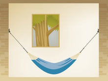 LA SIESTA Home Rope Black - Fissaggio per amache al muro e soffitto