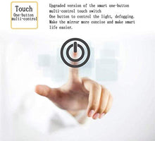 Specchio Elegante semplicità Specchio per Il Trucco Specchio Ovale da Parete Oscuramento Continuo Anti-Appannamento Touch Screen Specchio Decorativo da Appendere per Camera da Letto Bagno