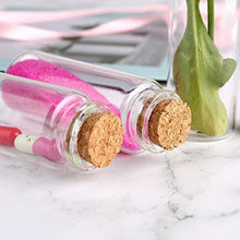 2 barattoli da 40 ml con coperchi in sughero, bottiglie per liquidi, piccoli barattoli artigianali.