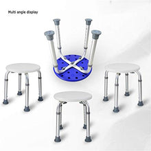 GLJMTY Sgabello da Doccia Arrotondato Sgabello da Bagno da Bagno per Bambini Impermeabile Antiruggine Tubo in Lega di Alluminio Antiscivolo Regolabile in Altezza