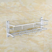 LFK Mensole Bagno Argento Bianco/Rettangolare/Asciugamano/Appendini/Bagno Rack Multi-Layer/Cool Contemporary/Modern Aluminum 1pc