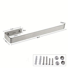 JS - Porta asciugamani da bagno, autoadesivo, da parete, in acciaio inox, 40 cm, facile da installare