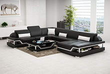 JVmoebel G8004 - Divano angolare in pelle, design moderno