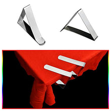 Camisin - 12 clip per tovaglia in acciaio, antiscivolo, regolabile, per feste, picnic