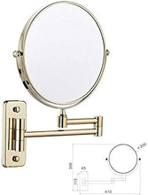 HCMNME - Specchio da bagno con illuminazione a LED, impermeabile, per bagno, a parete, con ingrandimento 3x, 20,3 cm
