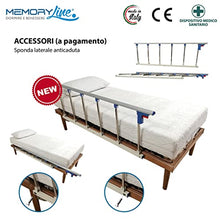 MEMORYLINE Super offerta - Luxury Line rete elettrica motorizzata matrimoniale (doppia singola) con motori OKIN + materassi in memory foam. Dispositivo medico