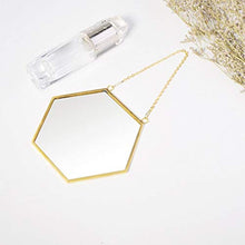 XCAYBH - Specchio da bagno con forma geometrica, stile minimalista