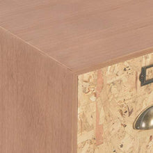 FAMIROSA Credenza con 5 Cassetti Marrone 60x30x78 cm in MDF