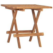 vidaXL Set da Pranzo Giardino Pieghevole 3 pz Cuscino Massello di Teak