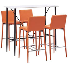 SKM Set da Bar 5 pz in Similpelle Arancione E