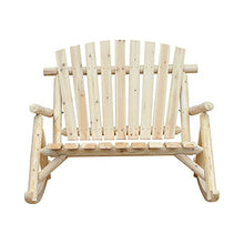 miozzi Panchina Dondolo da Giardino 2 Posti in Legno 96x112.5x100 cm
