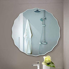 ZCY Specchio da Bagno Specchio da Parete Senza Cornice con Bordo Ondulato, Grande e Semplice, con Retro in Argento, Spessore 5 mm - Specchi Specchio da Barba Specchio ingranditore Spec