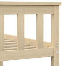 SKM Giroletto Legno Chiaro in Legno Massello di Pino 90x200 cm