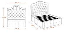 SARDAMATERASSI Letto piazza e mezza con box contenitore velluto beige designe + materasso piazza e mezza 120x190 memory foam+ guanciale memory saponetta sfoderabile