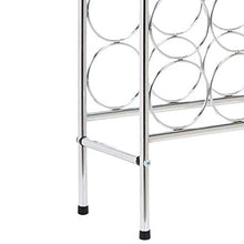 Amazon Basics - Portabottiglie di vino cromato, design ricurvo, per 14 bottiglie