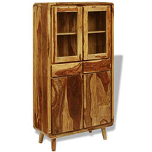 FAMIROSA Credenza in Legno di Sheesham 90x40x175 cm