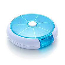 Maniny Scatola per Pillole da 7 Giorni Rotondo portapillole organizzatore plastica con 7 Scomparti Dispenser