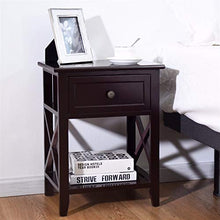 Giantex Comodino Fine Comodino immagazzinaggio del cassetto Room Decor ripiano più Basso Mobili for la casa di immagazzinaggio Governo di Legno