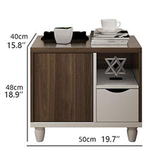 XXSHN Comodino Comodini alla Moda Fibra di Legno a Media densità Comodino Moderno per Camera da Letto Comodino Multifunzionale Armadietto Grande capacità Comodino (Colore: A)