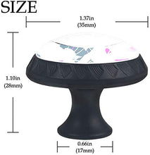Gatti Carini Pomelli per Porta Set di 4 Pomelli per Mobili Manopole per Cassetti Cucina Armadio Vetro