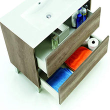 ARKITMOBEL Set Mobile Bagno e Specchio, Legno, Nordik, 80 x 80 x 45 cm